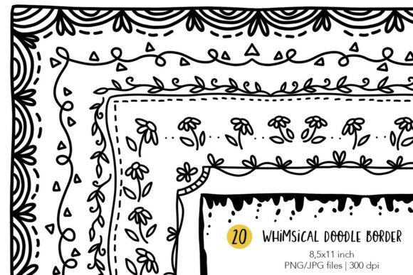 20 Cute Doodle Page Frames: Your Playful Design Toolkit