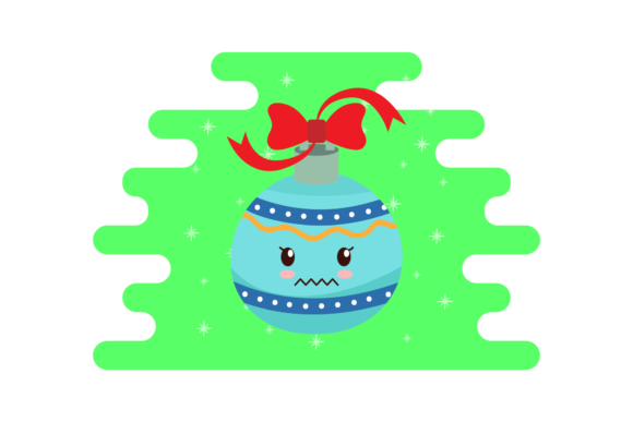 Christmas Ball Decorative Kawaii: A Playful Asset for Festive Branding