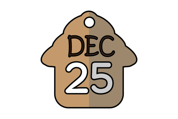 Christmas Calendar Decorative Hanger: A Festive Design Asset