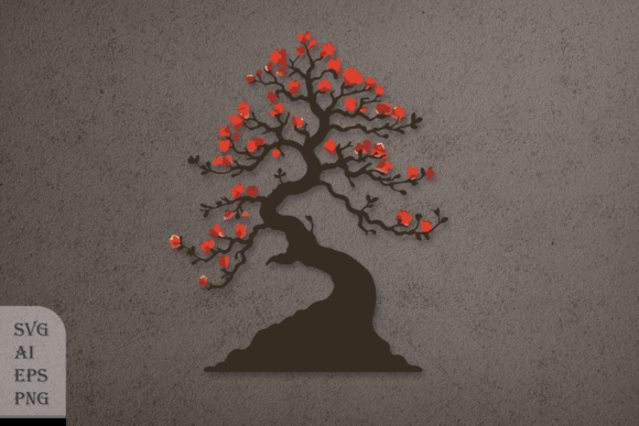 Decorative Bonsai Tree with Flowers: A Complete Design Asset Guide