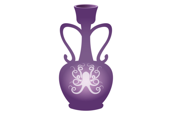 Decorative Pottery: Retro Vase with Octo