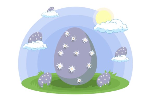 Easter Egg Flat Decorative: A Modern Typographic Treat