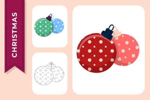 Elevate Your Holiday Designs with Christmas Ball Decorative Graphics