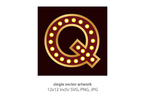Illuminate Your Brand: The Lights Bulbs Inside Decorative Letter Q