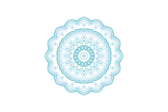 Mandala Decorative Blue Color Arabic: A Premium Font for Modern Design